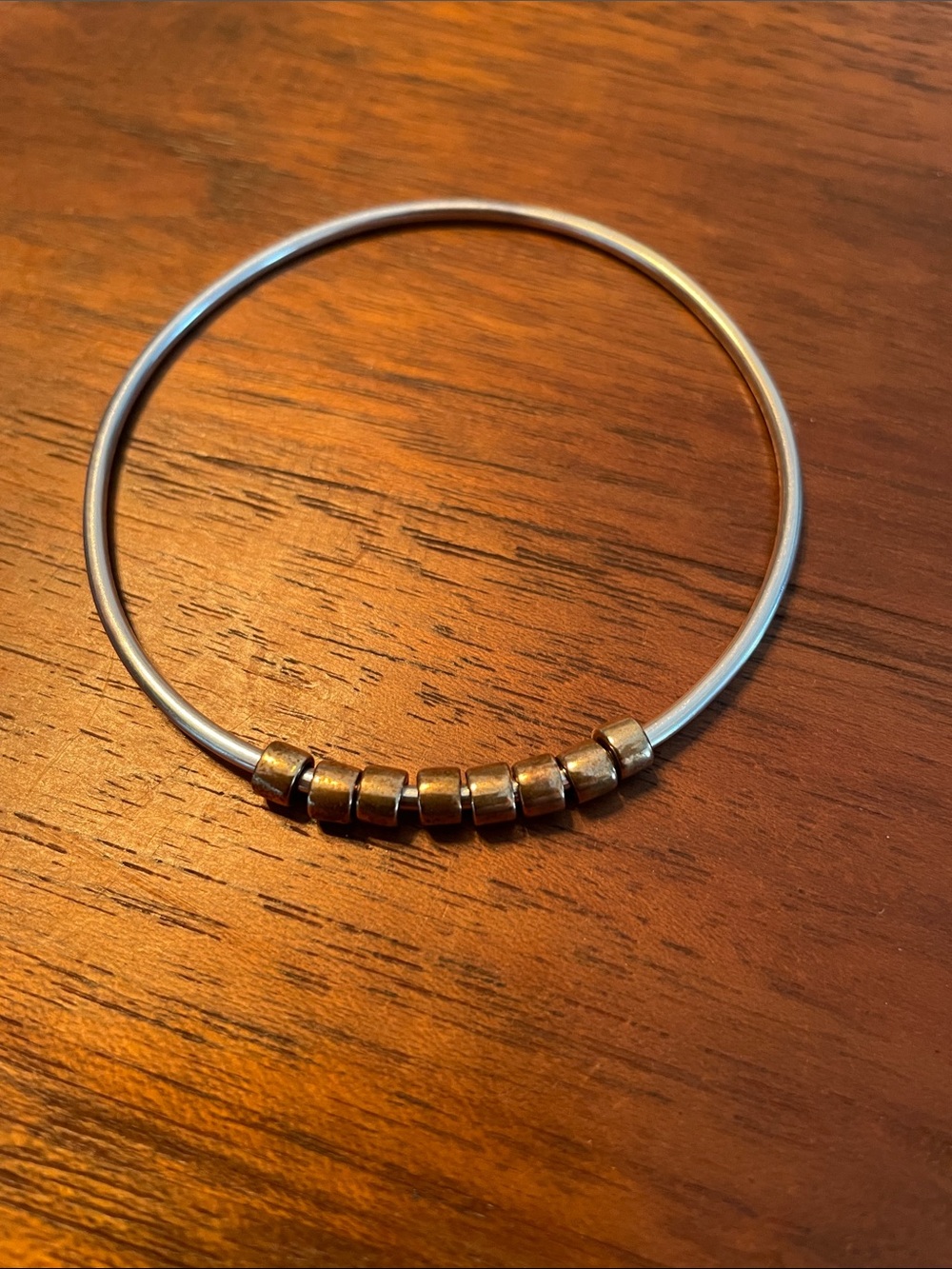 The Good Collective Worry Bangle in Silver
